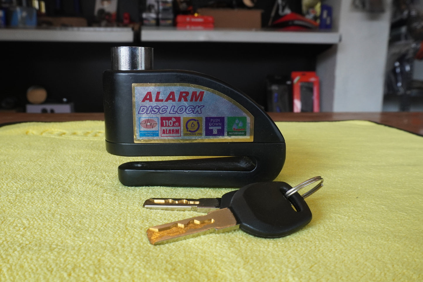 Alarm Disc Locks for Motorcycles, Scooters, and Bicycles